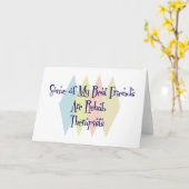 友達の中にはリハ最高のブ・セラピスト カード (黄色い花)