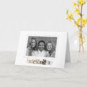 友達の写真カード カード (黄色い花)