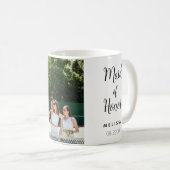 友達の写真 | 花嫁の友人 名前 | 結婚式の日付 コーヒーマグカップ (正面右)