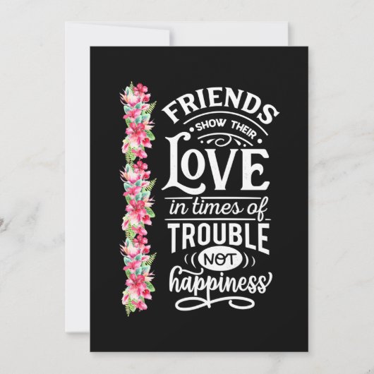 友達の愛を示す 招待状 (正面)