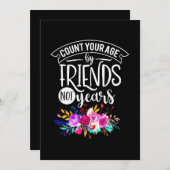 友達の数で年齢を測れ 招待状 (正面/裏面)