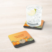 友達の歓迎 かぼちゃ 秋の色 コースター (右側)