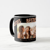 友達の永遠に黒いバラ金ゴールドの写真 マグカップ (正面左)