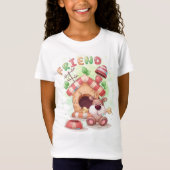 友達の犬のキャラクター Tシャツ (正面)