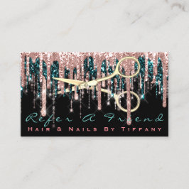 友達の美容院のハサミバラブラックを参照 名刺