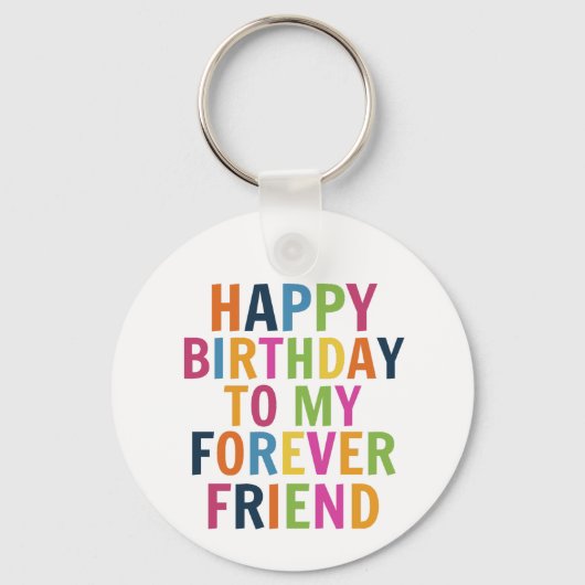 友達の誕生日 キーホルダー (正面)