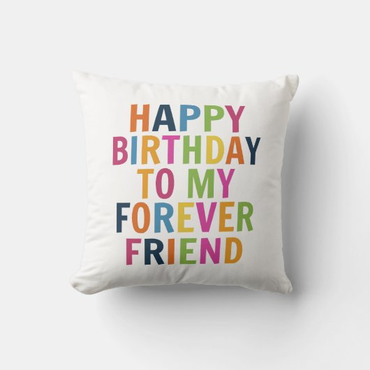 友達の誕生日 クッション (正面)