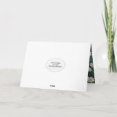 友達の誕生日　白いデイジーの草原 カード (裏面)