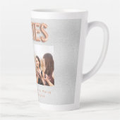 友達のbesties写真バラ金ゴールドシルバーBFF カフェラテマグ (右)