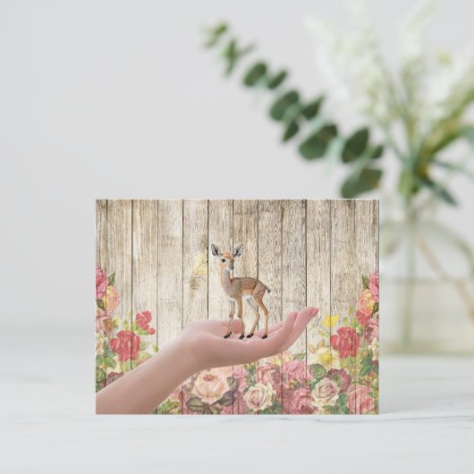 友達はいつも可愛いハイ親愛とハローギフトを持つ ポストカード (スタンド正面)