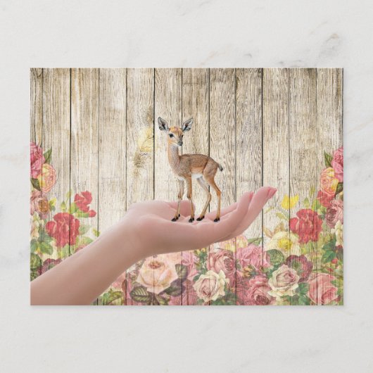 友達はいつも可愛いハイ親愛とハローギフトを持つ ポストカード (正面)