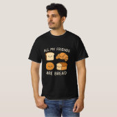友達はみんなパン  Tシャツ (正面フル)
