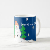 友達はみんな雪片 コーヒーマグカップ (正面右)