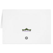 「友達はギフトだ」雪だるまホリデーカード (裏面横)