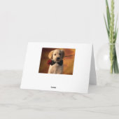 友達はゴールデン·レト賛美リバーの子犬のカード カード (裏面)