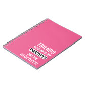 友達はネガではなく私のポジティブな部分を守る！ ノートブック (左側)