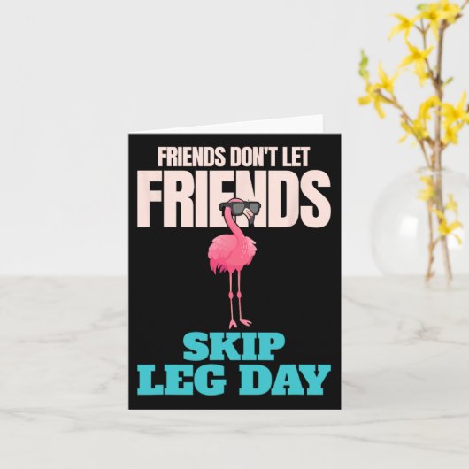 友達は友達が足の日体をスキップすることを許可しおもしろいない カード (黄色い花)