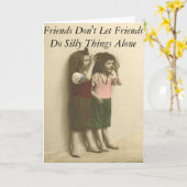 友達は友達だけに物事を間抜け許さない カード (黄色い花)