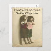 友達は友達だけに物事を間抜け許さない ポストカード (正面/裏面)