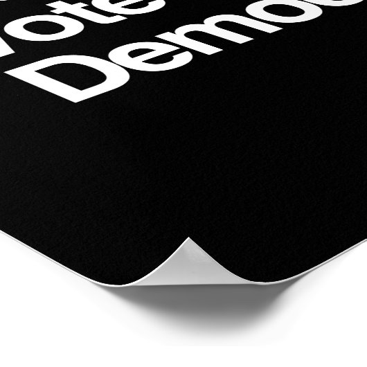 友達は友達に民主党員に投票させないこと – .png ポスター (角)