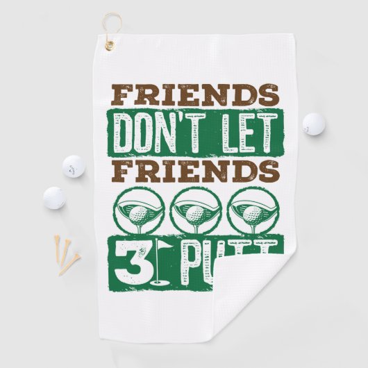 友達は友達を許可しない3パットゴルフ ゴルフタオル (インサイチュ)