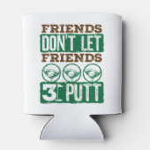 友達は友達を許可しない3パットゴルフ 缶クーラー (裏面)