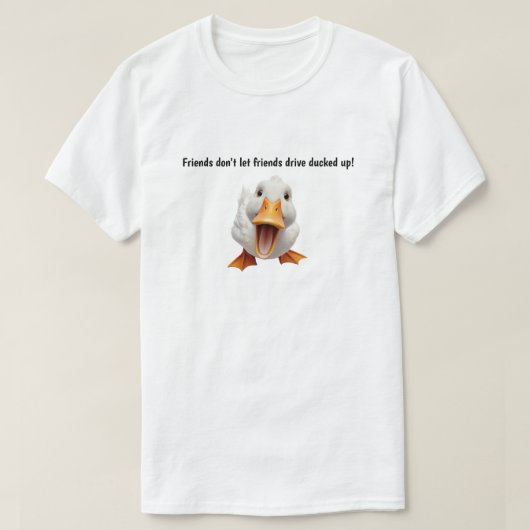 友達は友達を運転させない Tシャツ (デザイン正面)