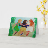 友達は天使のようなもの カード (黄色い花)