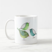 友達は家族を選択タイポグラフィ コーヒーマグカップ (左)