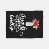 友達は決してさよならを言わない フリースブランケット (正面(横))