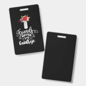 友達は決して別れを告げない バッジ (正面＆裏面)