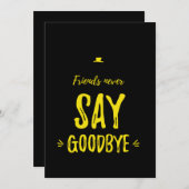 友達は決して黄色い別れを言わない サンキューカード (正面/裏面)