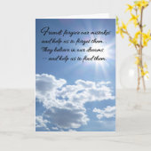 友達は私たちのミスを許す… カード (黄色い花)