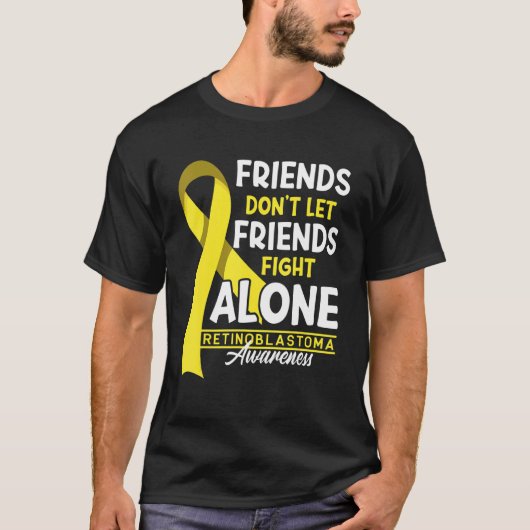 友達は私はretinoblasの友人を一人で戦わせない tシャツ (正面)