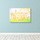 友達は素晴らしい – ゾウは知っている！ キャンバスプリント (インサイチュ (ウッドフロア))