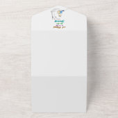 友達は自分に与える贈り物 犬たちとの友情 オールインワン招待状 (外側)