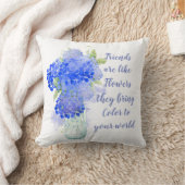 友達は花のように彼らはカラー引用文 クッション (ブランケット)