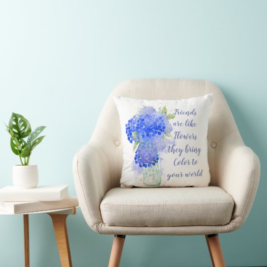 友達は花のように彼らはカラー引用文 クッション (椅子)