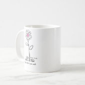 友達は花のマグカップのようなものだ コーヒーマグカップ (正面左)