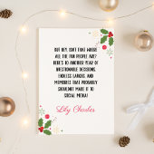 友達へのカスタムクリスマスユーモア名言 シーズンカード