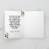 友達へのカスタムクリスマスユーモア名言 シーズンカード (内部)