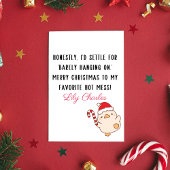 友達へのカスタムメリークリスマス面白い名言 シーズンカード