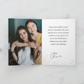 友達へのミニマルな遅れた誕生日カード カード (内部)