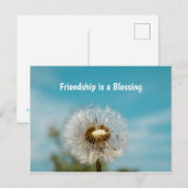 友達への思いやりポストカード ポストカード (正面/裏面)