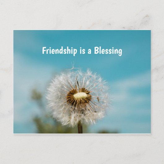 友達への思いやりポストカード ポストカード (正面)