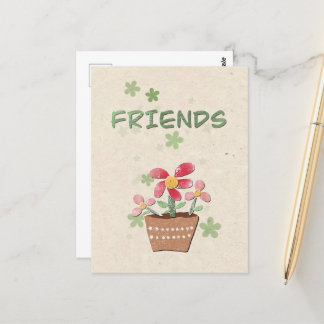 友達への感謝のポストカード ポストカード