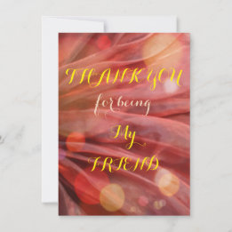 友達への感謝 フラット グリーティング カード