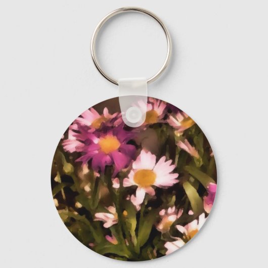 友達への花のキーチェーン キーホルダー (正面)