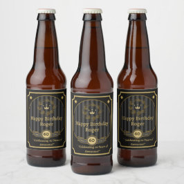 友達への誕生日おめでとう 詳細デザイン ビールラベル