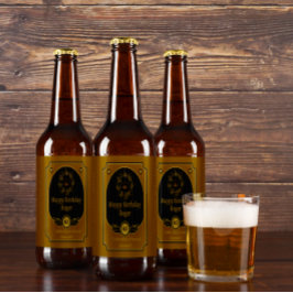 友達への誕生日おめでとう 詳細2 ビールラベル